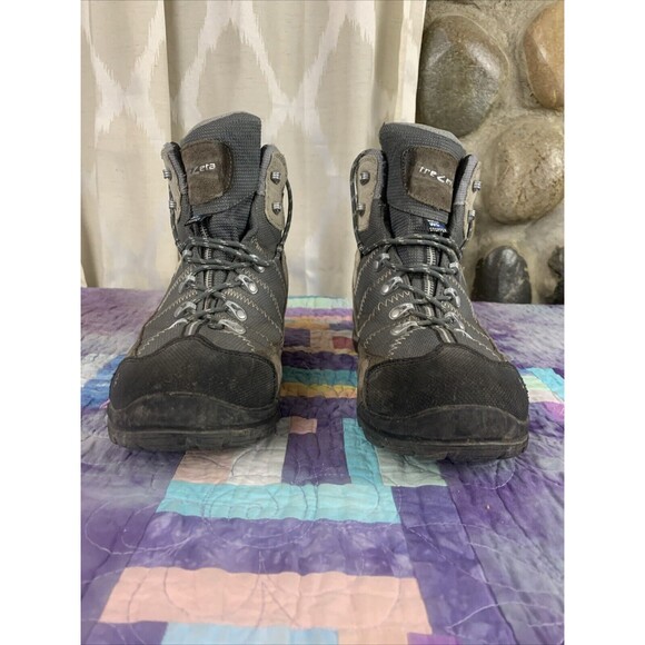 TREZETA Mens 10.5 Inca Waterproof Vibram Leather Walking Hiking Shoes Boots - Picture 3 of 16